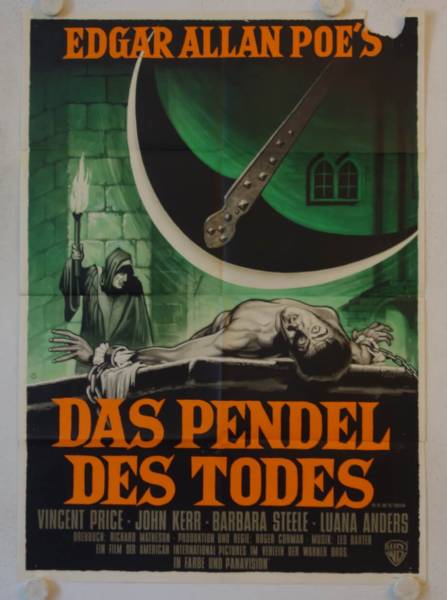 The Pit and the Pendelum original release german movie poster